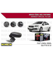 FIAT LINEA 2007- PUNTO ARACA ÖZEL KOL DAYAMA SİYAH (Siyah - Beyaz)