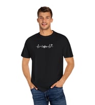 Coffee Erkek Oversize %100 Pamuk Tişört (Siyah)