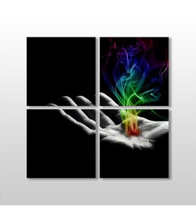 Gücün Simgesi Kanvas Tablo 70x70cm (Karışık)