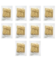 Ahşap Yassı Tutamaklı Saplı Çöp Şiş - Boy : 12 Cm. - 100 Adetlik 10 Paket
