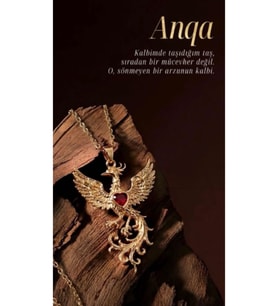 Zümrüdü Anka Kuşu 925 Ayar