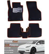 Tesla Model Y (2019-2024) Uyumlu EVA Paspas Tam Set – Birebir Uyum,Araca Özel Tasarım,Su Geçirmez