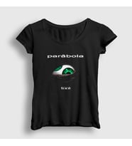 Presmono Kadın Siyah Parabola Tool T-Shirt 178308tt