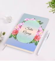 BK Gift Kişiye Özel İsimli Çerçeveli Defter Kalem Seti-2