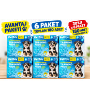 Petfor Ultra Emici Köpek Eğitim Pedi 60x90 cm 6'lı Mega Paket (Toplam 180 Adet)