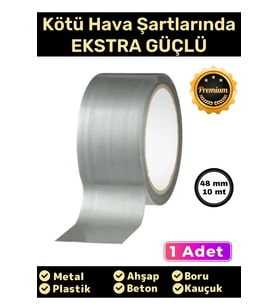 Özel Üretim Çok Amaçlı Su Geçirmez Sızdırmaz Güçlü Dayanıklı Izolasyon Gri Tamir Bandı 48 Mm 10 Mt