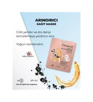 derminix Arındırıcı Aktif Karbon Ve Zencefil Içeren Yüz Kağıt Maskesi