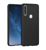 Oppo A31 İnce Mat Silikon Kılıf Siyah
