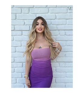 PerukAvm Perçemsiz Ombreli Yeni Sezon Perçemsiz Model