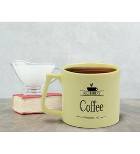 BK Gift Kişiye Özel İsimli Tarihli Pastel Sarı Middle Kupa Bardak, Arkadaşa Hediye, Ev Hediyesi, Doğum Günü Hediyesi, Ofis Hediyesi-1