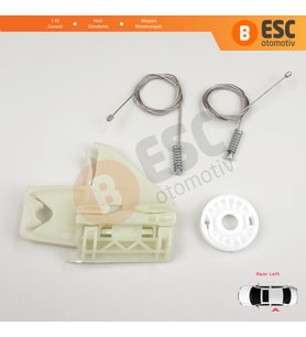 Skoda Octavia MK2 A5 1Z 2004-2013 4/5-Kapı 1Z0839655 İçin Elektrikli Arka Sol Cam Kriko Tamir Seti