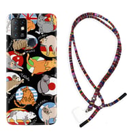 INFINIX Hot 8 9 10 11S Hot 10 Play 10T Kılıf Boyun Asklı Rasta Silikon Miyavlamalar 1793