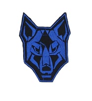 Single Sword Nakış Patch - Kurt Peç SİYAH-MAVİ