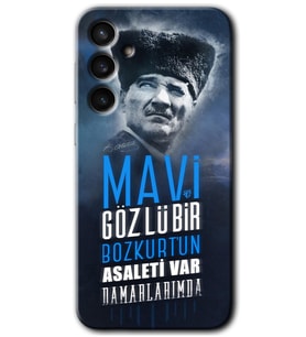 Galaxy S23 FE Kılıf HD Desen Baskılı Arka Kapak - Bozkurt Atatürk
