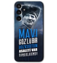 Galaxy S23 FE Kılıf HD Desen Baskılı Arka Kapak - Bozkurt Atatürk