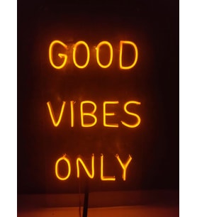 Good Vibes Only Neon Tabela Kafe Neon Neon yazı duvar dekoru