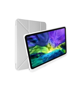 Apple iPad 9.7 (2018) Kılıf Kalemlikli Mars Tablet Kılıfı - Gri
