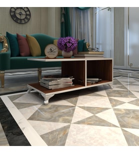 Kenzlife orta salon sehpası kazablanka cvz 038*090*45 sofra çiçeklik