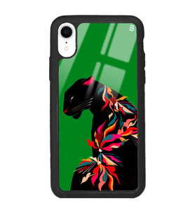 iPhone XR Renkli Leopar Tasarımlı Glossy Telefon Kılıfı