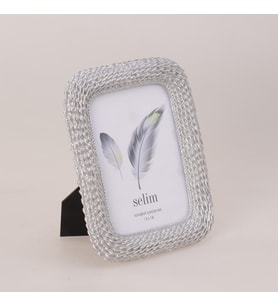13x18 Chain Çerçeve Gümüş