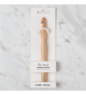 La Mia Whitewood 12 Mm 15.5 Cm Ahşap Yün Tığ