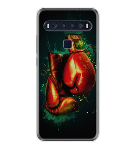 TCL 10L 10 Plus 10SE 20E 20SE 30SE L7 Kılıf Desemli Silikon Boks Eldiveni 1763