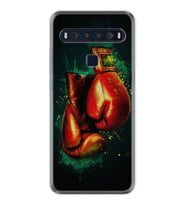 TCL 10L 10 Plus 10SE 20E 20SE 30SE L7 Kılıf Desemli Silikon Boks Eldiveni 1763