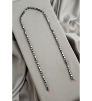 Hematit Doğal Taş Parlak Füme Dikdörtgen Kesim 3x5mm Dizi [AA]