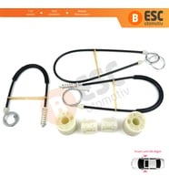 VW Transporter T5 Caravelle Multivan 2003-2015 7H0837753 7H0837754 İçin Ön Kapı Cam Kriko Tamir Seti