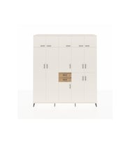 Hyperion Dolap 10 Raflı 2 Çekmeceli 3 Askılı 220x44x243 Aytaşı-Aytaşı/Çam