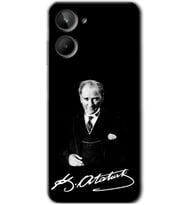 Realme 10 4G Kılıf HD Desen Baskılı Kılıf - Atatürk İmza