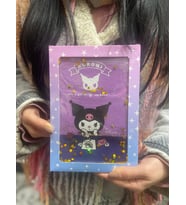 Kuromi Sulu Simli  Defter Çizgili