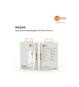 Lenovo Ws209 Dual Mod Bluetooth Ve Kablosuz Şarj Edilebilir Optik Mouse Siyah