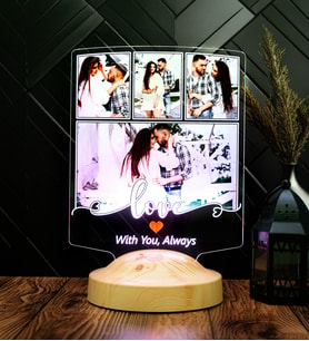 Fotoğraflı Love LED Lamba – Eşe & Sevgiliye Anlamlı 14 Şubat Hediyesi