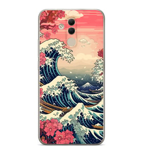 Huawei Mate 20 Lite Uyumlu Baskılı Yumuşak Silikon Şeffaf Telefon Kılıfı