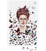 Frida Kahlo Kelebekler Puzzle 240 Parça Yapboz