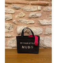 MUBO ORİJİNAL KANVAS / KUMAŞ ÇANTA THE BAG DESİGNED MUBO-231 (Siyah)