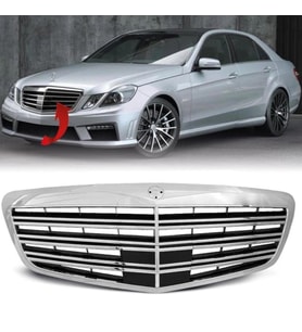 W221 S65 Amg 2009-2013 Ön Panjur Krom Siyah 2218800683