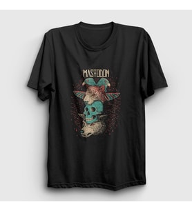 Presmono Unisex Siyah Totem Mastodon T-Shirt 163697tt