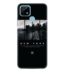 Realme C11 C21 C21Y C25Y C11 2021 Kılıf Desemli Silikon New York 1612