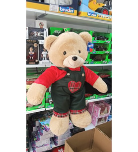 Halley Oyuncak Kıyafetli Peluş Erkek Ayı Uyku Arkadaşım 55 cm Pelüş