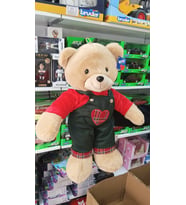 Halley Oyuncak Kıyafetli Peluş Erkek Ayı Uyku Arkadaşım 55 cm Pelüş