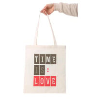 Baghashtag Time is Love Baskılı Bez Çanta