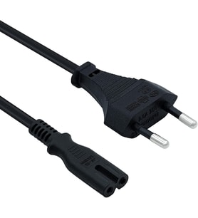 Lexroo PS3 / PS4 / PS5 / XBox Series S-X Uyumlu Güç Kablosu 1.5 Metre 2Pin Güç Kablosu Projeksiyon