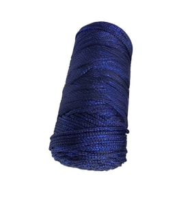 Makrome İpi 3mm Polyester Lacivert Simli