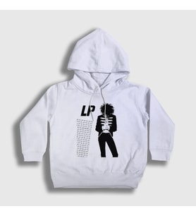 Presmono Unisex Çocuk Beyaz Lp V2 Laura Pergolizzi Kapüşonlu Sweatshirt 304682tt