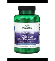 Swanson, Calcium Citrate Plus Magnesium, 150 Capsules. Usa Version.3725 (Renksiz)