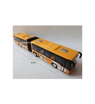 Otobüs Oyuncak Çekbırak Körüklü Otobüsü Kırılmaz Metrobüs Sarı 22cm