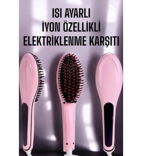 Saç Düzleştirici Tarak Isı Ayarlı Yıpranma Önleyici Düzleştirici Fön Tarak