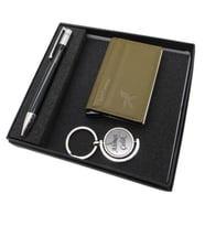 Signator D349 İsme Özel Set - Deri Kartlık + Anahtarlık  + Kalem Seti  İsme Özel Hediyelik Set (Karışık)